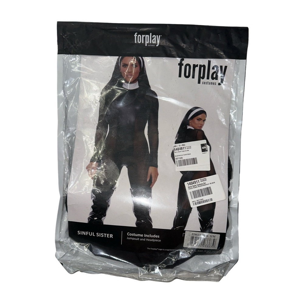 NWT Forplay Sinful Sister Black Costume